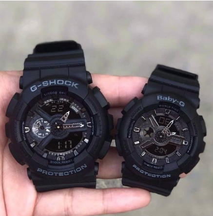 G shockดำล้วนสายด้าน